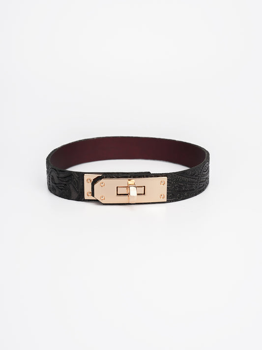 QIYE[cinnabar]Kelly Buckle Collar That Changes Color With Temperature