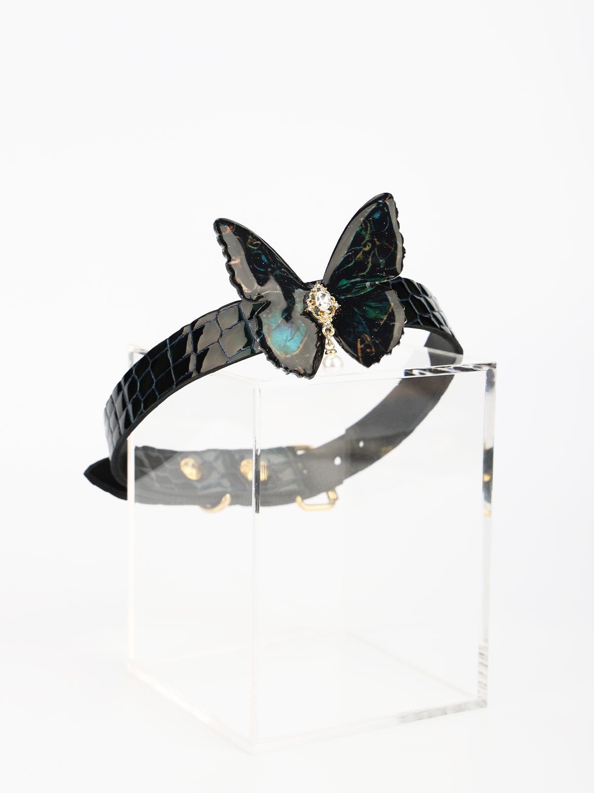 QIYE[Butterfly]Green Gorgeous Adjustable Butterfly Choker